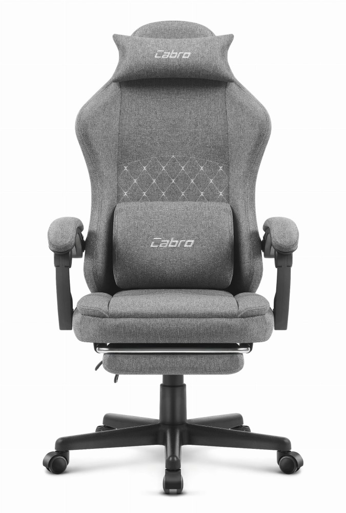 Fotel gamingowy Cabro C503 Szary Czarny Tkanina