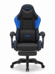 Fotel gamingowy C501 Czarny Niebieski Tkanina