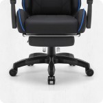 Fotel gamingowy C501 Czarny Niebieski Tkanina