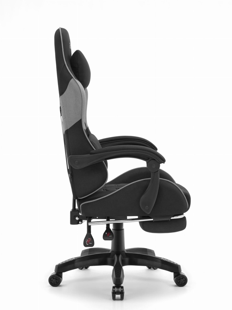 Fotel gamingowy C501 Czarny Szary Tkanina