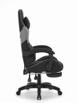 Fotel gamingowy C501 Czarny Szary Tkanina