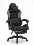 Fotel gamingowy C501 Czarny Szary Tkanina