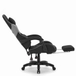 Fotel gamingowy C501 Czarny Szary Tkanina