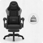 Fotel gamingowy C501 Czarny Szary Tkanina