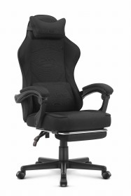 Outletowy Fotel gamingowy Cabro C502 Czarny Tkanina