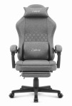 Outletowy Fotel gamingowy Cabro C503 Szary Czarny Tkanina