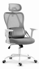 Fotel biurowy Cabro C507 Szary Biały Tkanina