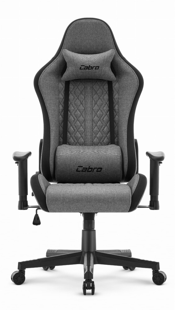 Fotel biurowy Cabro C508 Black Grey Szary Czarny Tkanina