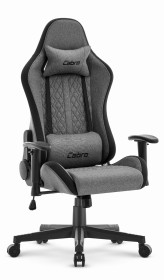 Fotel biurowy Cabro C508 Black Grey Szary Czarny Tkanina  