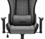 Fotel biurowy Cabro C508 Black Grey Szary Czarny Tkanina