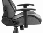 Fotel biurowy Cabro C508 Black Grey Szary Czarny Tkanina