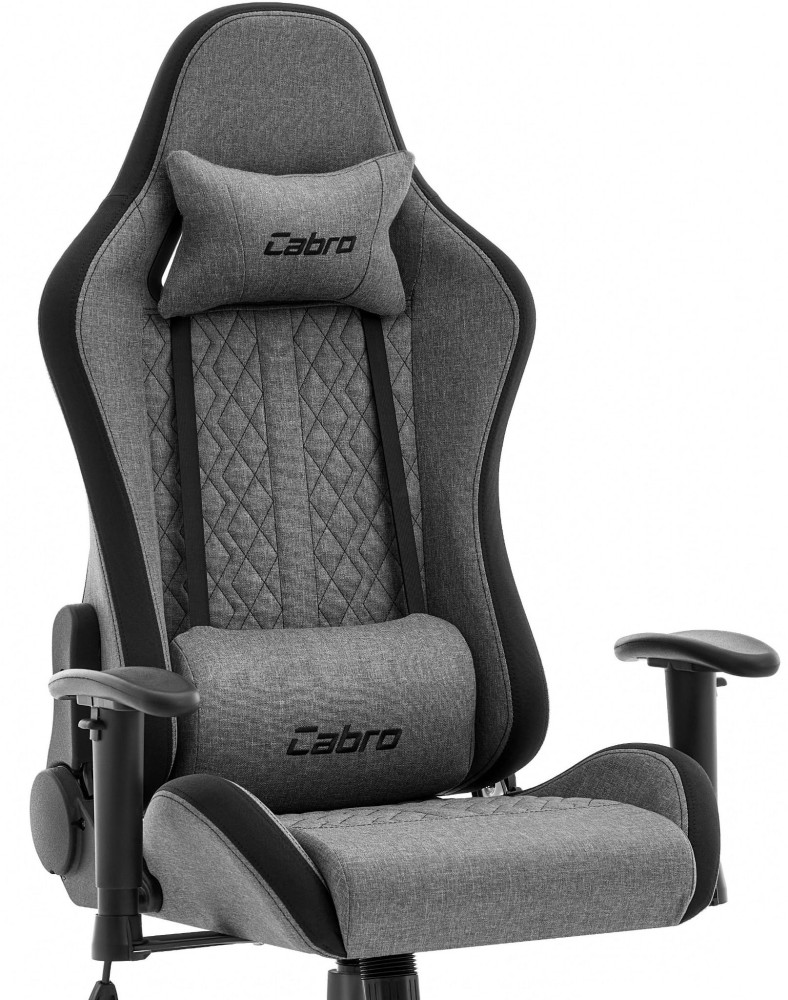 Fotel biurowy Cabro C508 Black Grey Szary Czarny Tkanina