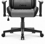 Fotel biurowy Cabro C508 Black Grey Szary Czarny Tkanina