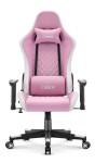 Fotel biurowy Cabro C508 Pink White Różowy Biały Tkanina