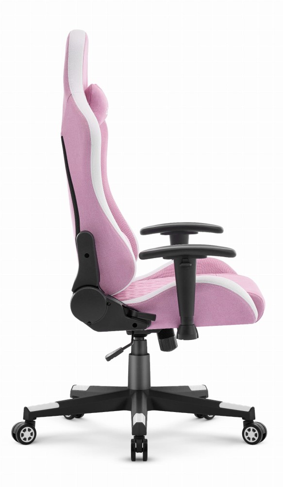Fotel biurowy Cabro C508 Pink White Różowy Biały Tkanina