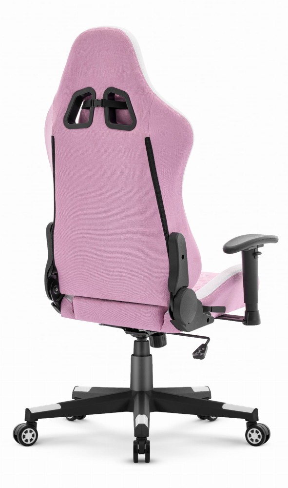 Fotel biurowy Cabro C508 Pink White Różowy Biały Tkanina