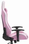 Fotel biurowy Cabro C508 Pink White Różowy Biały Tkanina