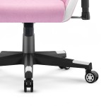 Fotel biurowy Cabro C508 Pink White Różowy Biały Tkanina