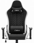 Fotel biurowy Cabro C508 Black White Czarny Biały Tkanina