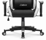 Fotel biurowy Cabro C508 Black White Czarny Biały Tkanina