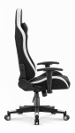 Fotel biurowy Cabro C508 Black White Czarny Biały Tkanina